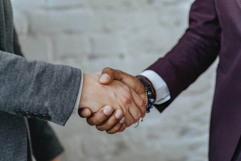 Equal opportunities - business handshake